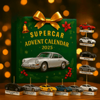 Calendario dell'Avvento Supercar in edizione limitata con 24 modelli in miniatura di precisione