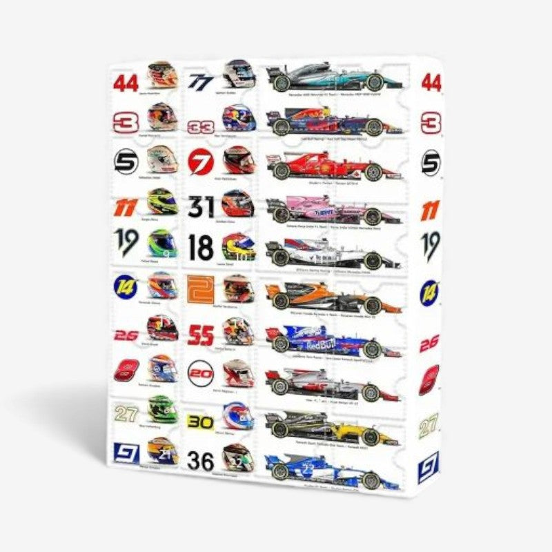 FastTrack - Set regalo di Natale per calendario dell'avvento con auto da corsa