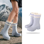 Stivali da pioggia impermeabili per avventure all'aria aperta | Stivali slip-on durevoli per tempo umido, giardinaggio e uso quotidiano