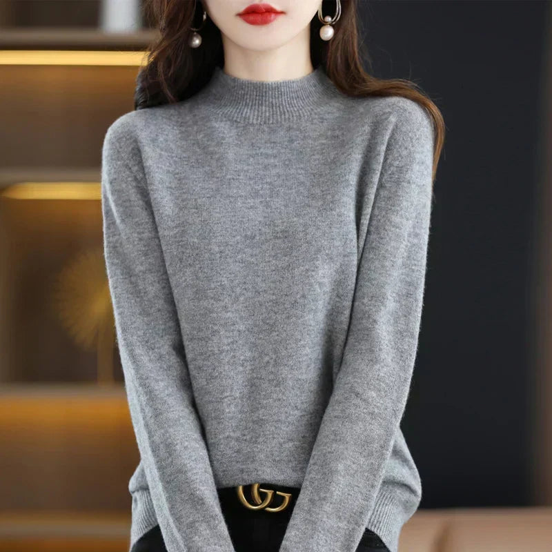 Maglione da donna Aurora in pura lana cashmere al 100% per l'autunno e l'inverno