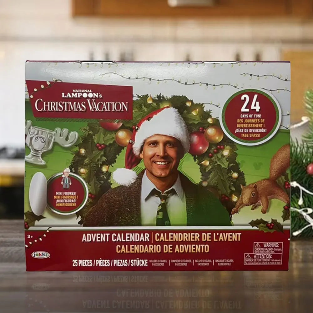 Calendario dell'Avvento con 24 giorni di figure 3D, regalo per il conto alla rovescia di Natale