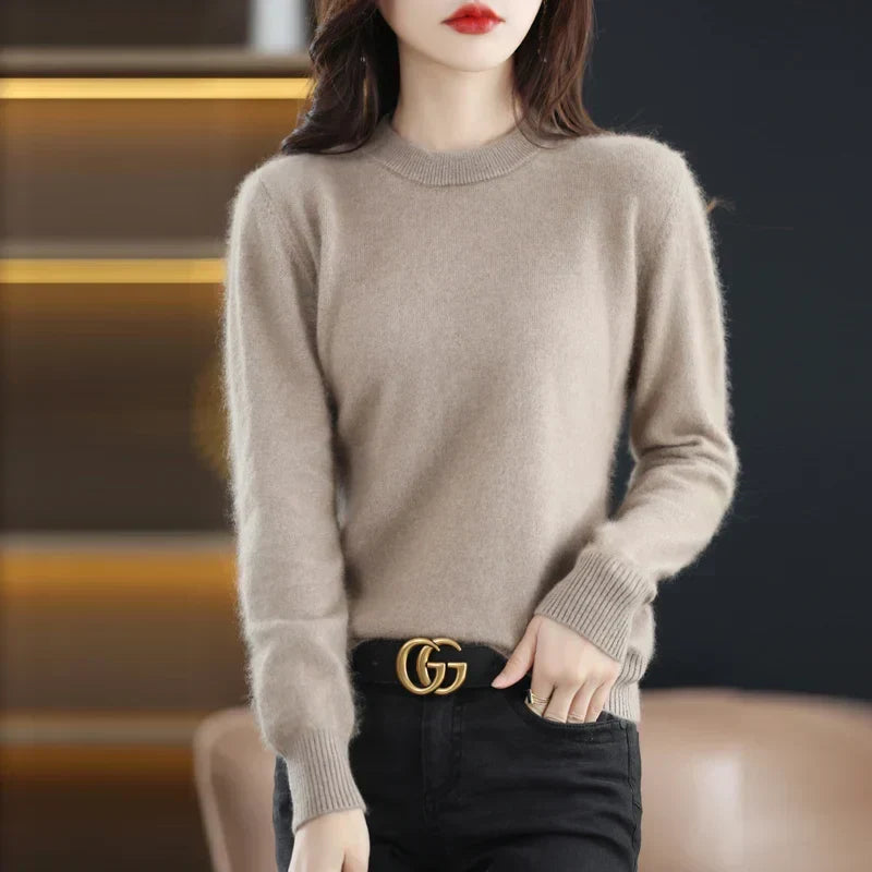 Aud: Maglione da donna 100% cashmere con scollo a O