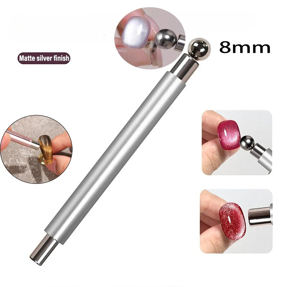 Magnete per unghie Cat Eye Strumento penna magnetica a doppia testa per un design preciso della nail art TikTok Viral Fall 2026