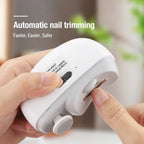 Tagliaunghie elettrico 2 in 1 Trimmer per manicure per bambini Anti-Splash Tagliaunghie per neonati Cura del neonato Autunno 2025 Sicuro