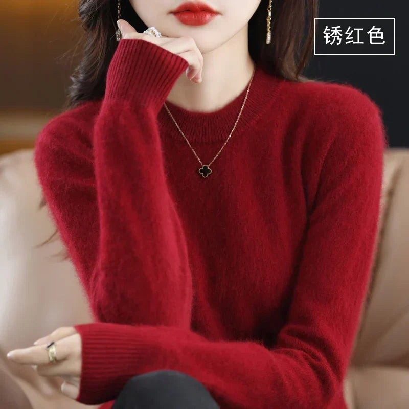 Aud: Maglione da donna 100% cashmere con scollo a O
