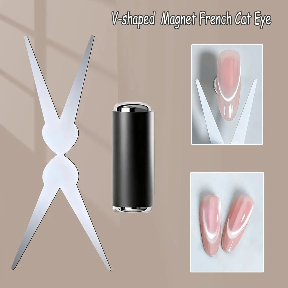 Magnete per unghie Cat Eye Strumento penna magnetica a doppia testa per un design preciso della nail art TikTok Viral Fall 2026