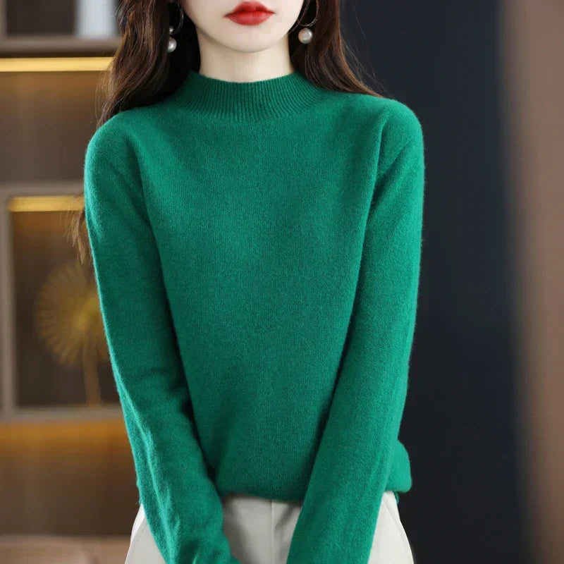 Maglione da donna Aurora in pura lana cashmere al 100% per l'autunno e l'inverno
