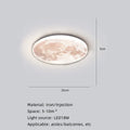 Lampada da soffitto moderna artistica con superficie lunare