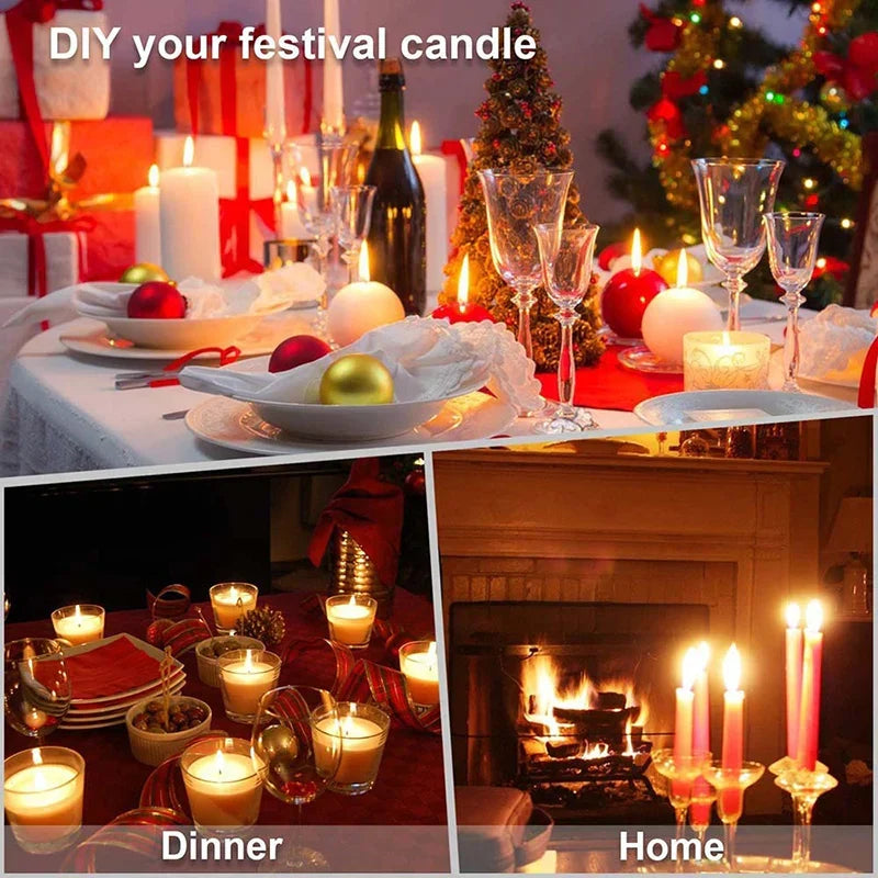 Kit per realizzare candele Set completo di forniture fai-da-te Set di vasetti per candele per aromaterapia Stampo Autunno 2025 Regalo per principianti
