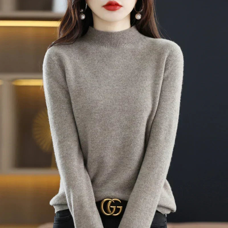 Maglione da donna Aurora in pura lana cashmere al 100% per l'autunno e l'inverno