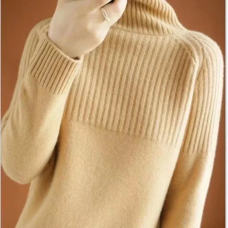 Elouise: Maglia Dolcevita in Lana da Donna
