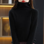 Maglia Dolcevita Da Donna Lyra Realizzata In Lana Merino E Qualità Extrafine Proveniente Dall'Australia