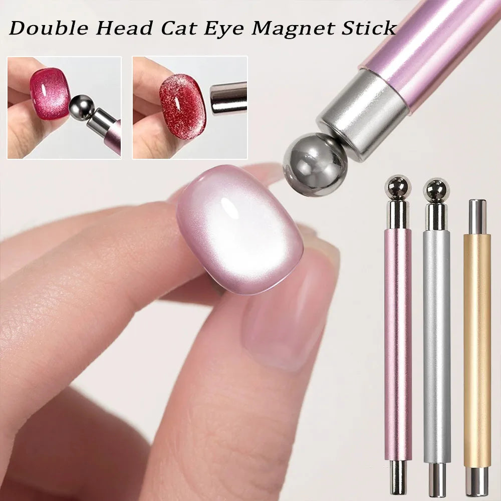 Magnete per unghie Cat Eye Strumento penna magnetica a doppia testa per un design preciso della nail art TikTok Viral Fall 2026