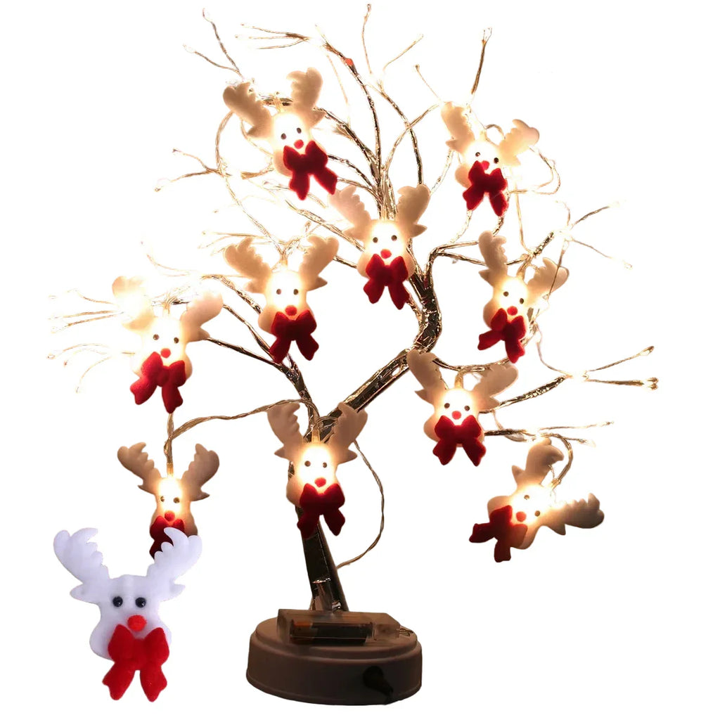 GelidoGlow | Luci dell'albero di Natale del pupazzo di neve e ornamenti pendenti