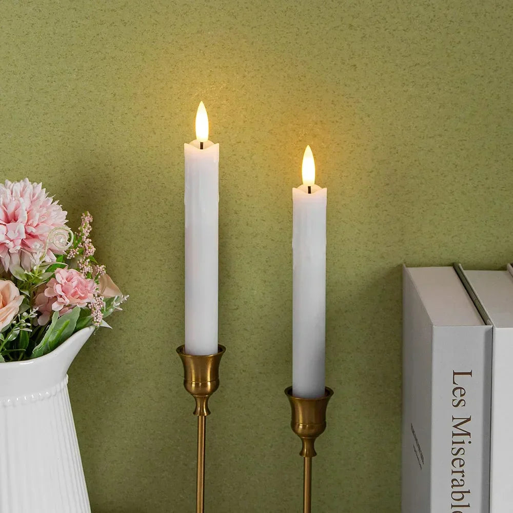 Candele LED senza fiamma | Effetto stoppino tremolante 3D