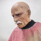 Maschera da uomo anziano in lattice realistico a testa intera Halloween 2025