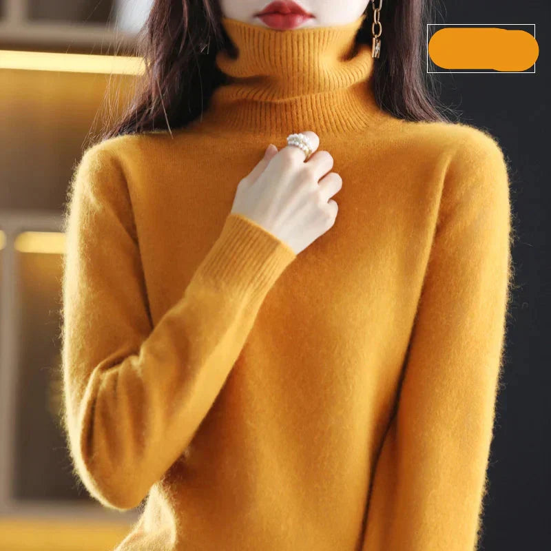 Maglione Emma Collo Alto in Puro Cashmere 100%: per l'Autunno e l'Inverno