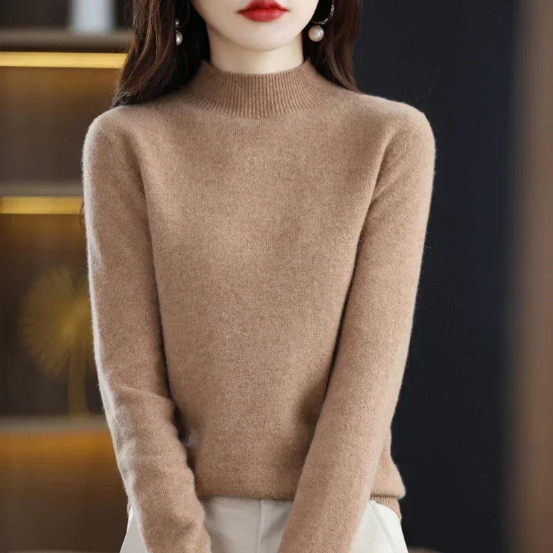 Maglione da donna Aurora in pura lana cashmere al 100% per l'autunno e l'inverno