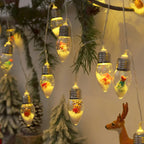 Luci a LED per palle di neve | 10 palline bianche calde | Decorazione di Natale e Capodanno