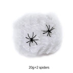 Ragnatela di Halloween con ragni - Decorazione per esterni/interni della casa stregata