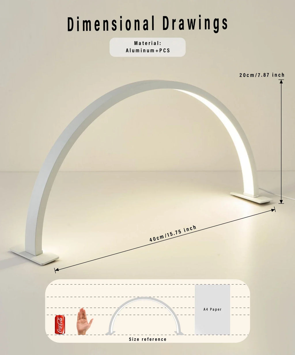 Lampada per unghie LED LUNAIL | Design a mezzaluna | USB | Per Nail Studio e casa