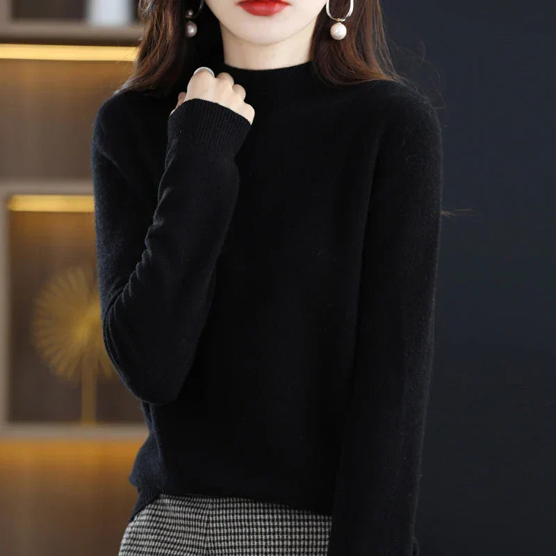 Maglione da donna Aurora in pura lana cashmere al 100% per l'autunno e l'inverno