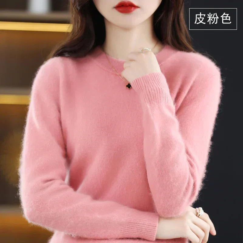 Aud: Maglione da donna 100% cashmere con scollo a O
