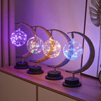 Lampada Celunara Moonlight Design Mezza Luna | LED in 3 colori | 26,5×17×10cm | Senza fili con funzionamento a batteria