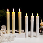 Candele LED senza fiamma | Effetto stoppino tremolante 3D