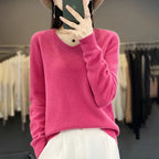 Maggio: Maglione Scollo a V 100% Lana Merino