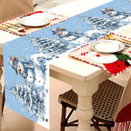 Runner da tavola natalizio Festivia | 180×35cm| Elegante e festoso | Decorazione della tavola per Natale e Capodanno 2025/2026
