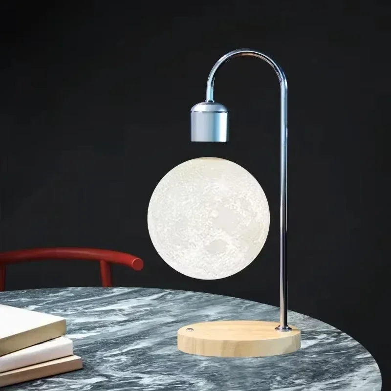 Lampada lunare a LED con levitazione magnetica e ricarica wireless
