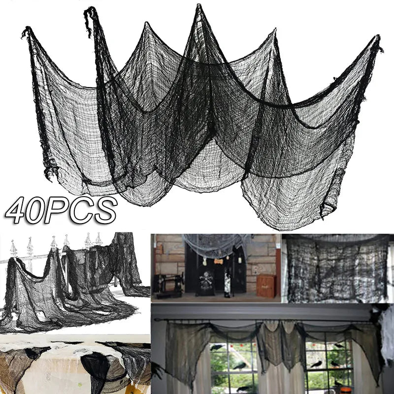 Decorazione di Halloween Web spettrale da incubo