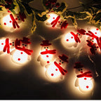 GelidoGlow | Luci dell'albero di Natale del pupazzo di neve e ornamenti pendenti