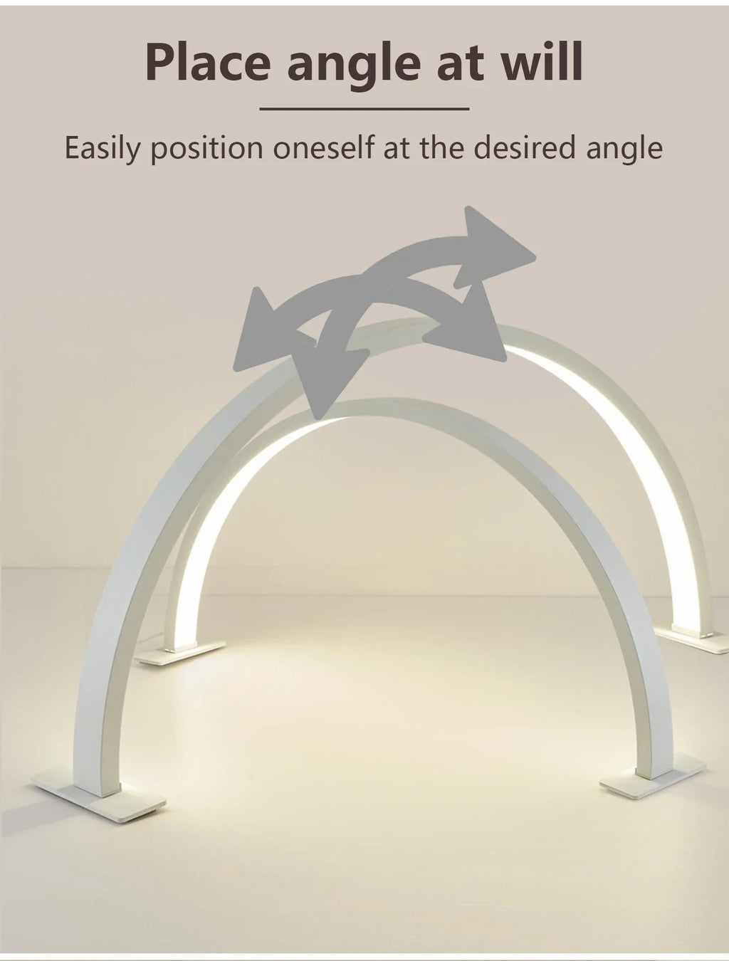 Lampada per unghie LED LUNAIL | Design a mezzaluna | USB | Per Nail Studio e casa