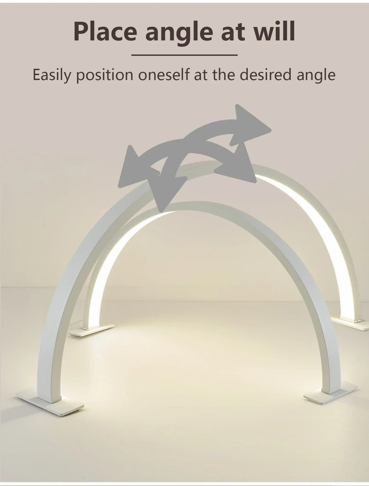 Lampada per unghie LED LUNAIL | Design a mezzaluna | USB | Per Nail Studio e casa
