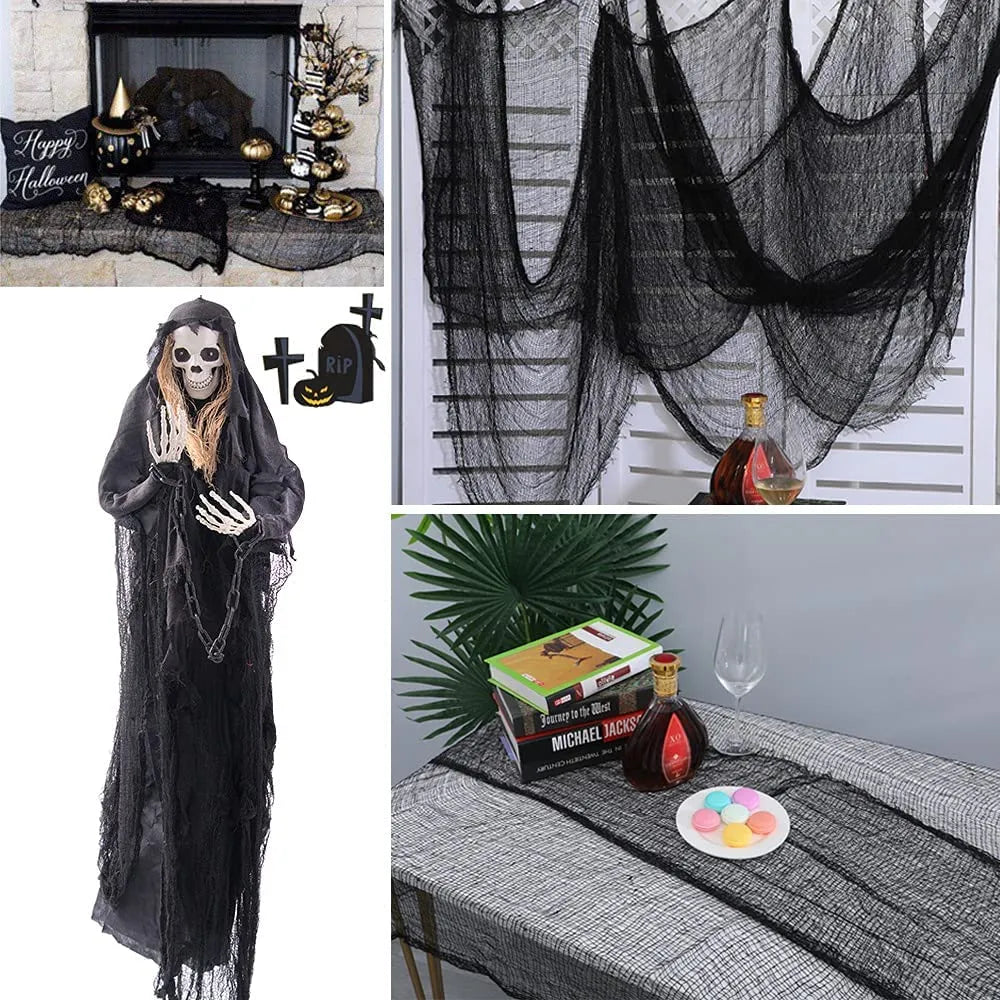 Decorazione di Halloween Web spettrale da incubo