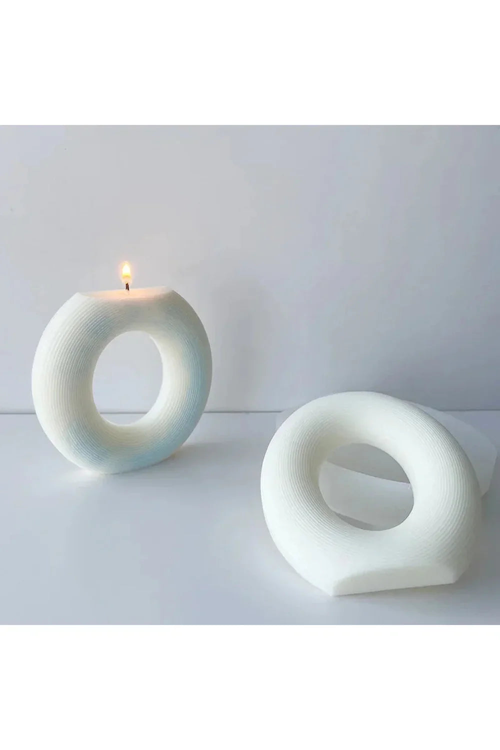 Forma di candela a strisce fai-da-te