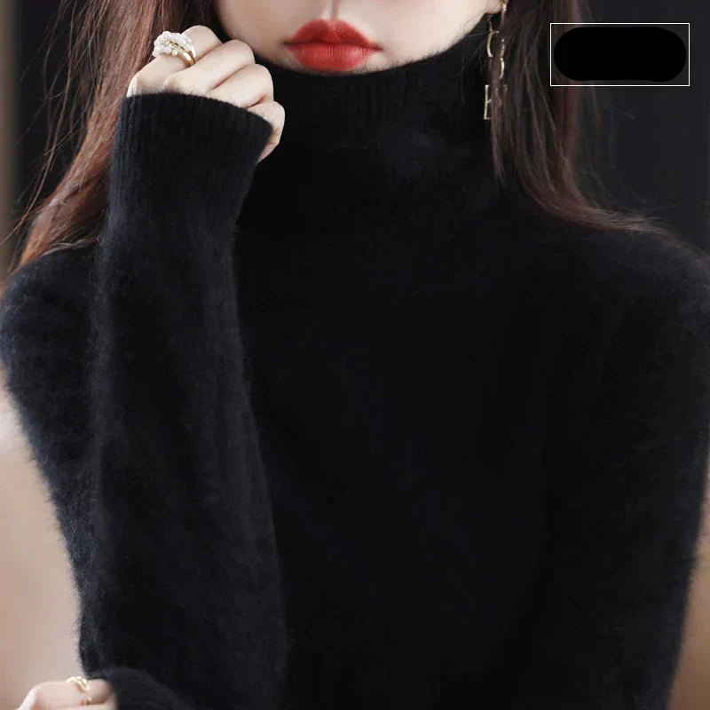 Maglione Emma Collo Alto in Puro Cashmere 100%: per l'Autunno e l'Inverno