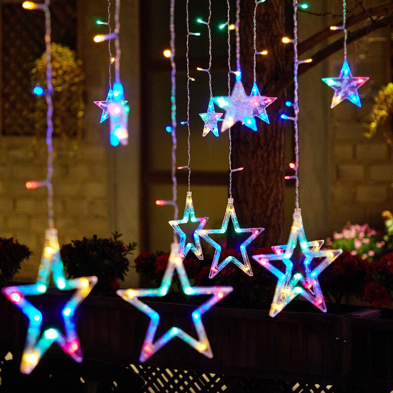 Decorazione delle luci della stringa del LED della lampada solare della stella della luna