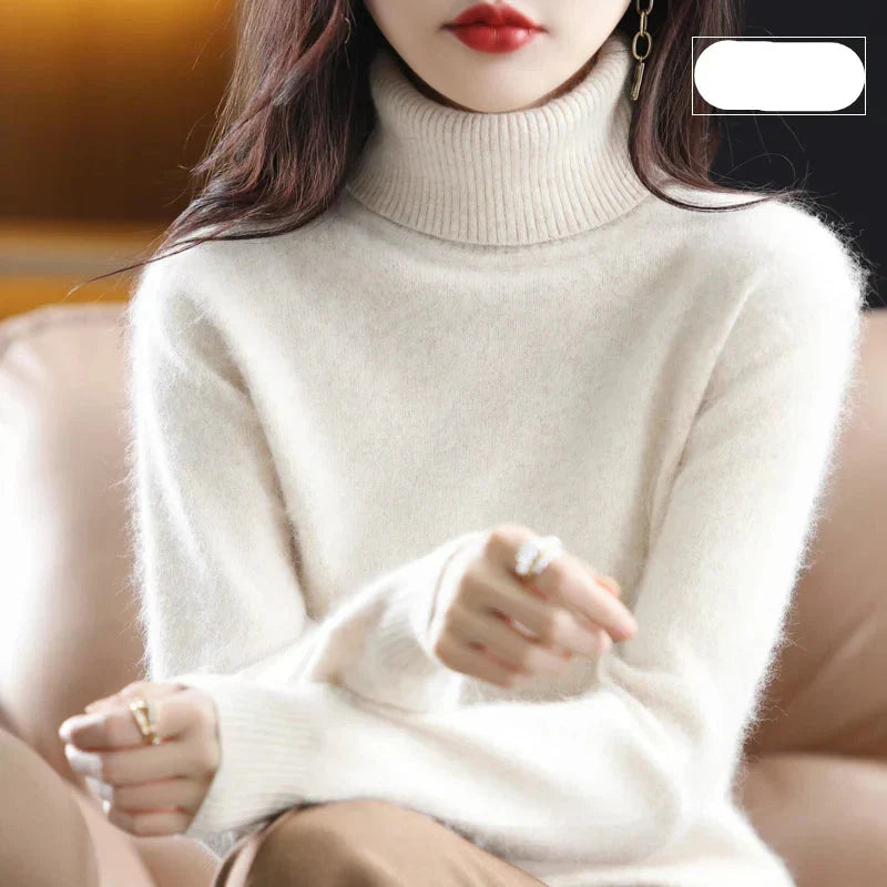Maglione Emma Collo Alto in Puro Cashmere 100%: per l'Autunno e l'Inverno