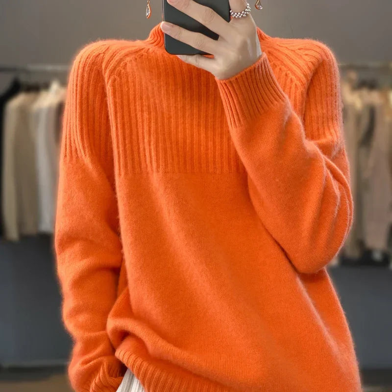 Elouise: Maglia Dolcevita in Lana da Donna