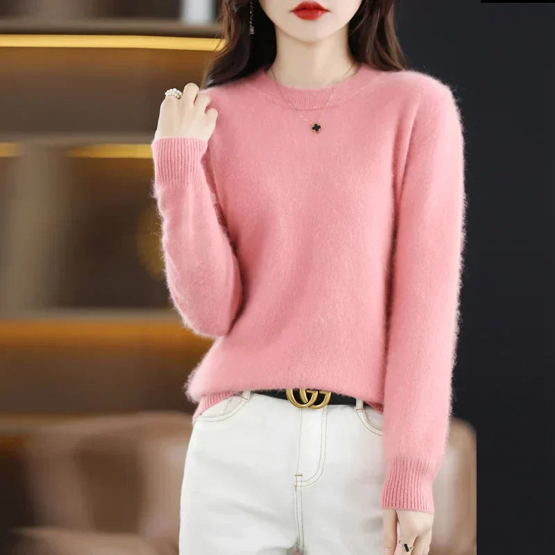 Aud: Maglione da donna 100% cashmere con scollo a O