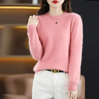 Aud: Maglione da donna 100% cashmere con scollo a O
