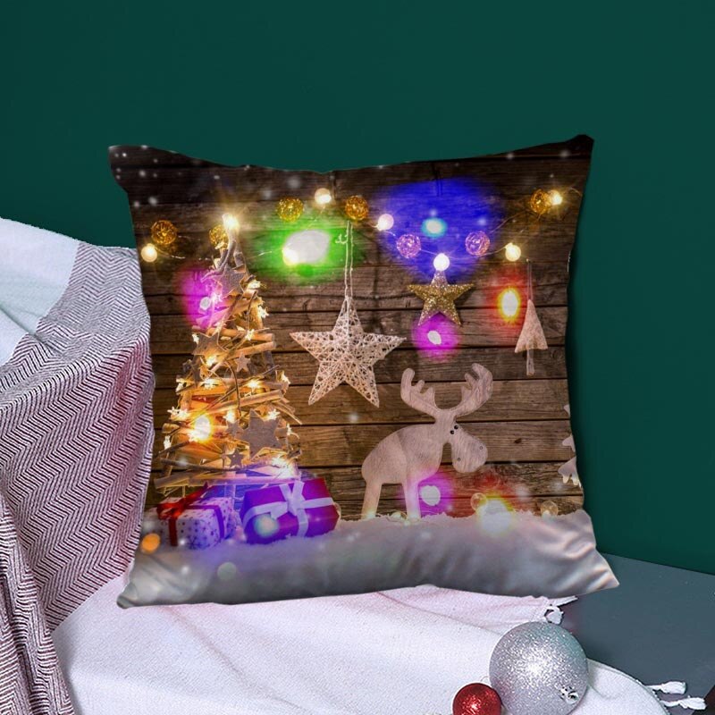 Federa per cuscino LED serie natalizia
