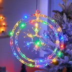Anello luminoso natalizio a LED LumiRing | Alimentato tramite USB | 8 modalità di illuminazione | Bianco caldo e colorato | Decorazione per Natale e celebrazioni