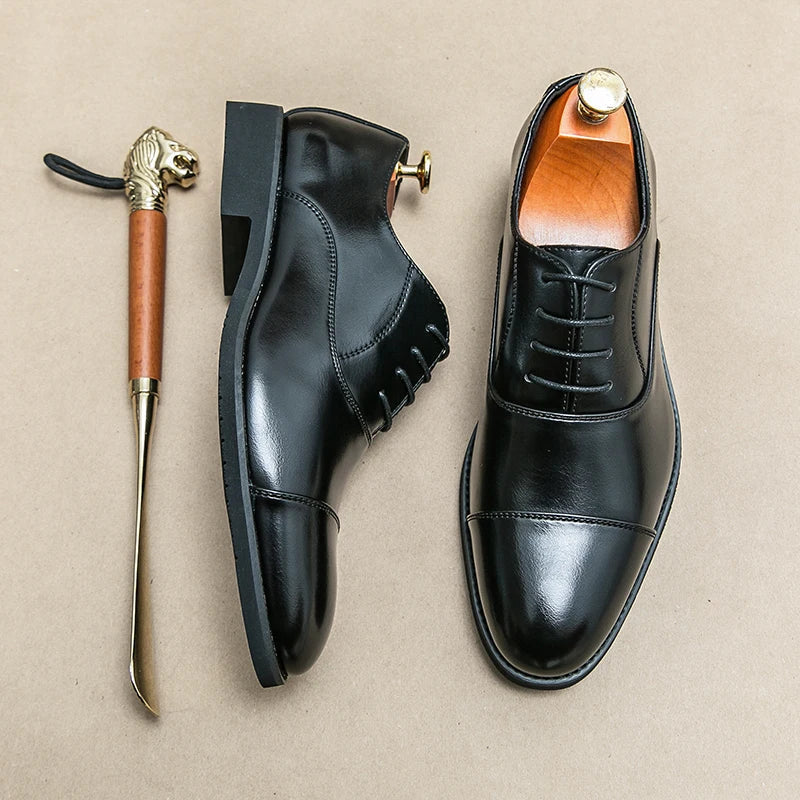 Nuove scarpe eleganti in pelle da lavoro di lusso da uomo | Comodo, elegante ed elegante