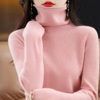 Mathilde: Maglione Pullover Dolcevita in 100% Lana Merino