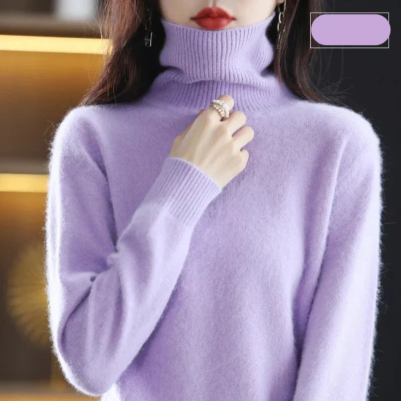 Maglione Emma Collo Alto in Puro Cashmere 100%: per l'Autunno e l'Inverno