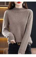 Maglione da donna Aurora in pura lana cashmere al 100% per l'autunno e l'inverno